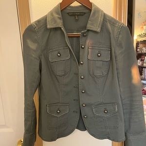 White House Black Market (WHBM) Wintergreen Utility Jacket